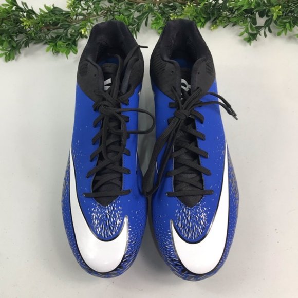 Nike Men’s Blue White Vapor Speed Football Cleats Brand New Size 15 main image 5